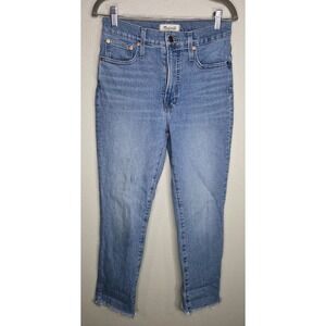 Madewell The Perfect Vintage Jean Size 27 High Rise Raw Hem